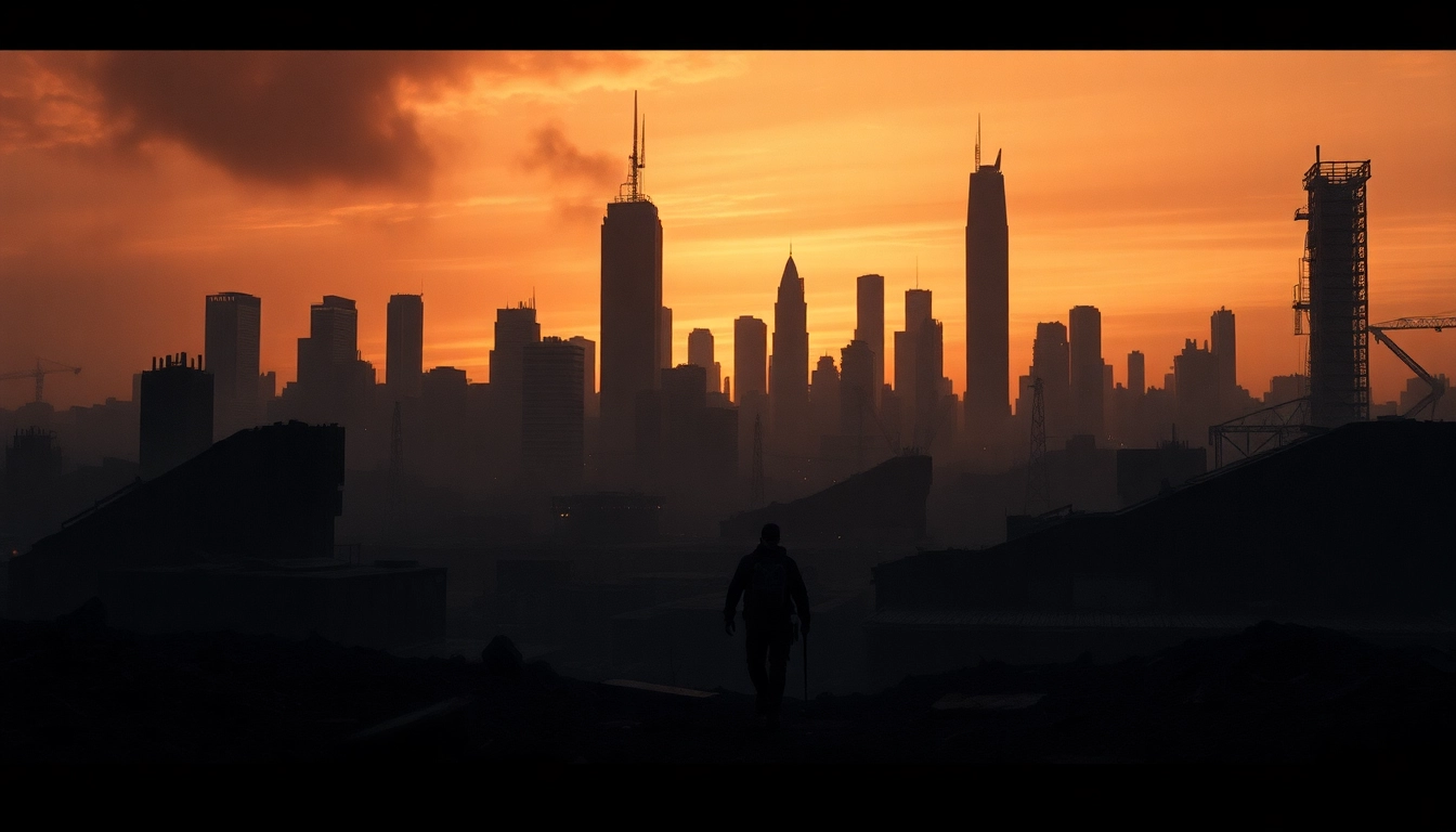 Watch одни из нас 1 сезон онлайн featuring a lone survivor in a dystopian landscape setting.